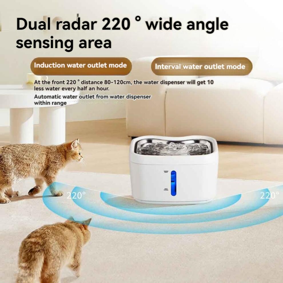 Pet Water Fountain Dispenser for Cats & Small Dogs with Quiet Pump Saf