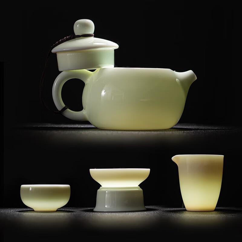 Sui's Jadeite Ceramic Kung Fu Tea Set