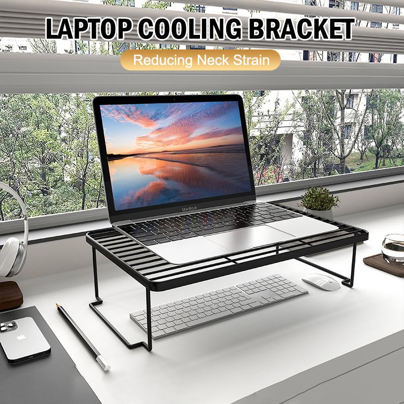 Foldable Laptop Stand Desktop Pc Computer Monitor Riser Reducing Neck Strain Storage Cooling Notebook Stand For Macbook Air Pro