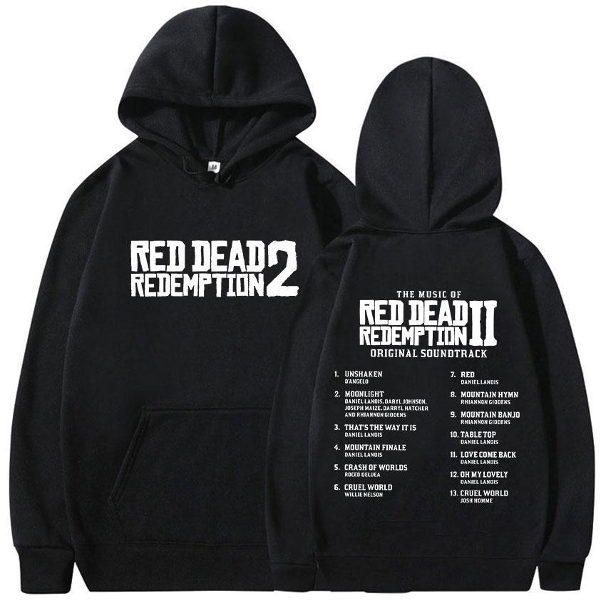 

Red Dead Redemption 2 Мерч Графические Худи Унисекс Одежда Мода Оверсайз Толстовка Повседневная Свободная с Длинным Рукавом Худи S