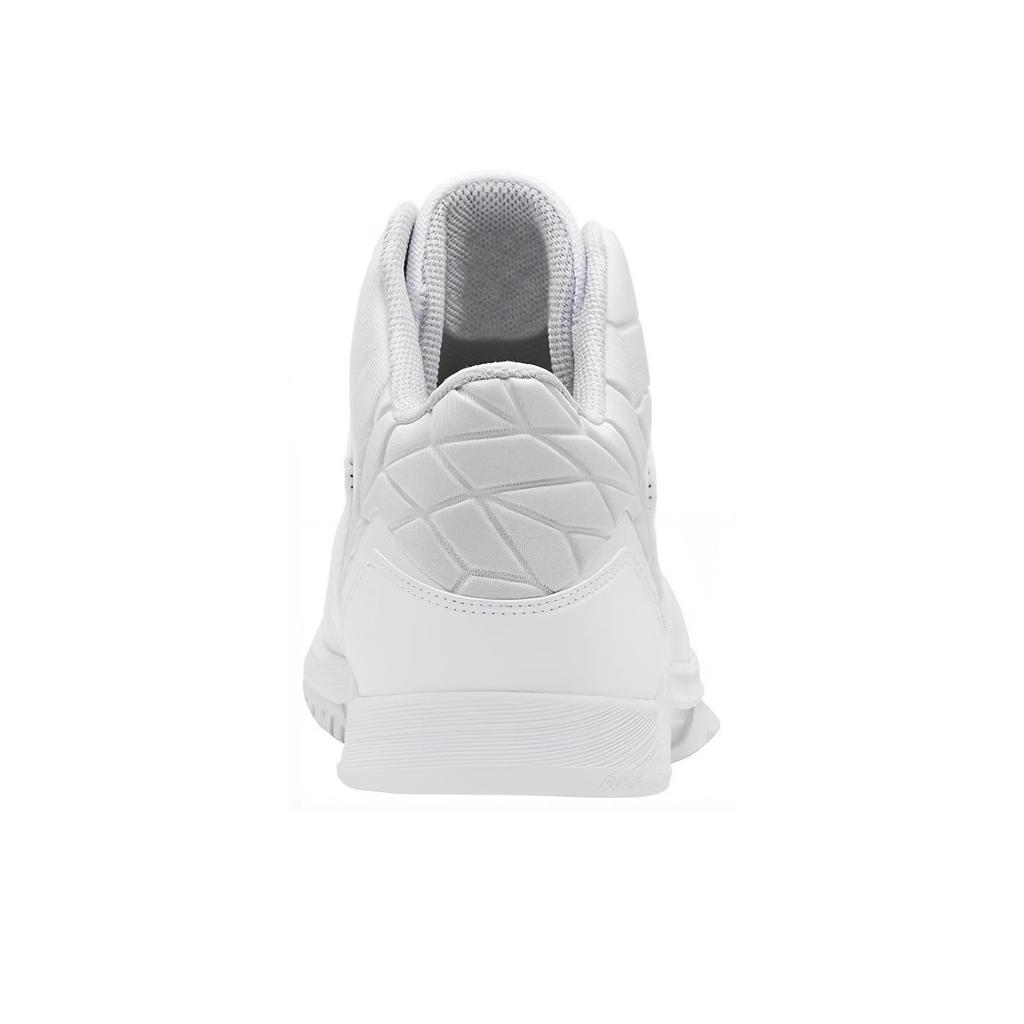 Asics Geltriforce 3 Ronde Neus Vetersluiting Synthetisch Leer Mid-Top Basketbalschoenen Heren sneaker Wit 1061A006-100