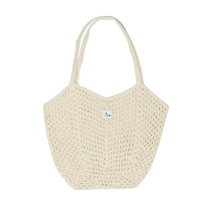 Oka Picnic Net Shoulder Bag Ivory