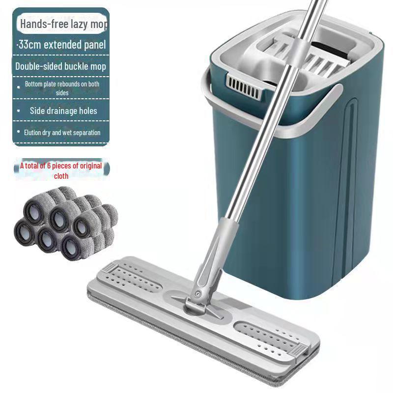 2024 Hands-Free Flat Mop: New Style, Easy-Clean Scratch Mop for Effortless Home Cleaning