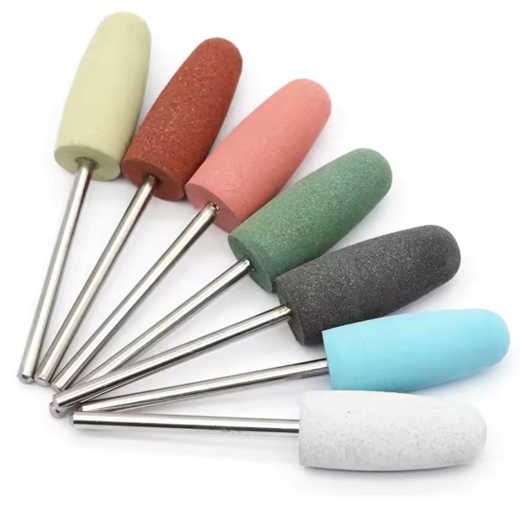 10Pcs Silicone Dental Polishing Heads Tooth Drill Bits For Dental Grinders Smoothing Tooth Surfaces Dentist Tools Nail Polishing