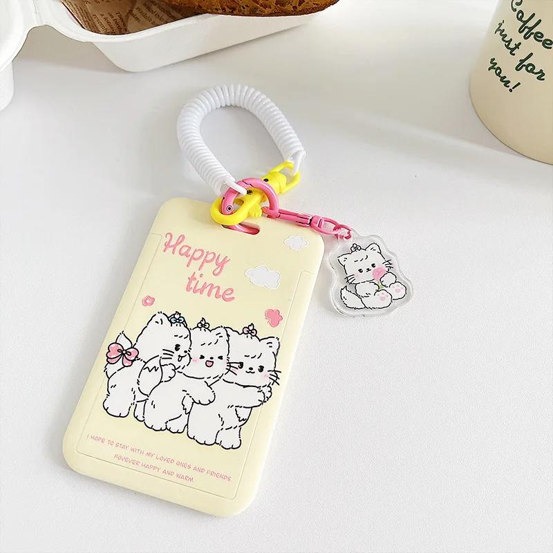 Cute Tulip Cartoon Korean Photo Card Holder Idol Photocard Holder Srudent ID/Bus/Bank Card Case Girls School Stationery