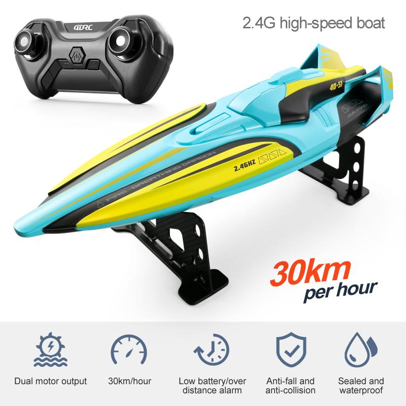 

S1 2.4G RC High Speed Racing Boat Speedboat Remote Control Ship Water Game Children Toy Birthday Gift