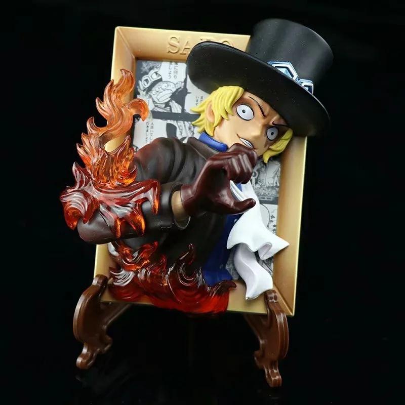 

ONE PIECE Луффі, Сабо, Ейс, прикраса для шасі автомобіля, тримач для мобільного телефону, наліпка на холодильник, модельна фігурка