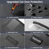 Oversized Car Door Protector For Dogs With Anti-Scratch PU Leather, 2 Pack Pet Vehicle Door Cover Guard With Adjustable Suction Cup, Waterproof