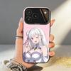 Re Zero Rem Emilia Phone Case For iPhone17 16 15 14 13 12 Pro Max Grey Black Matte Laser Metallic Aurora Funda