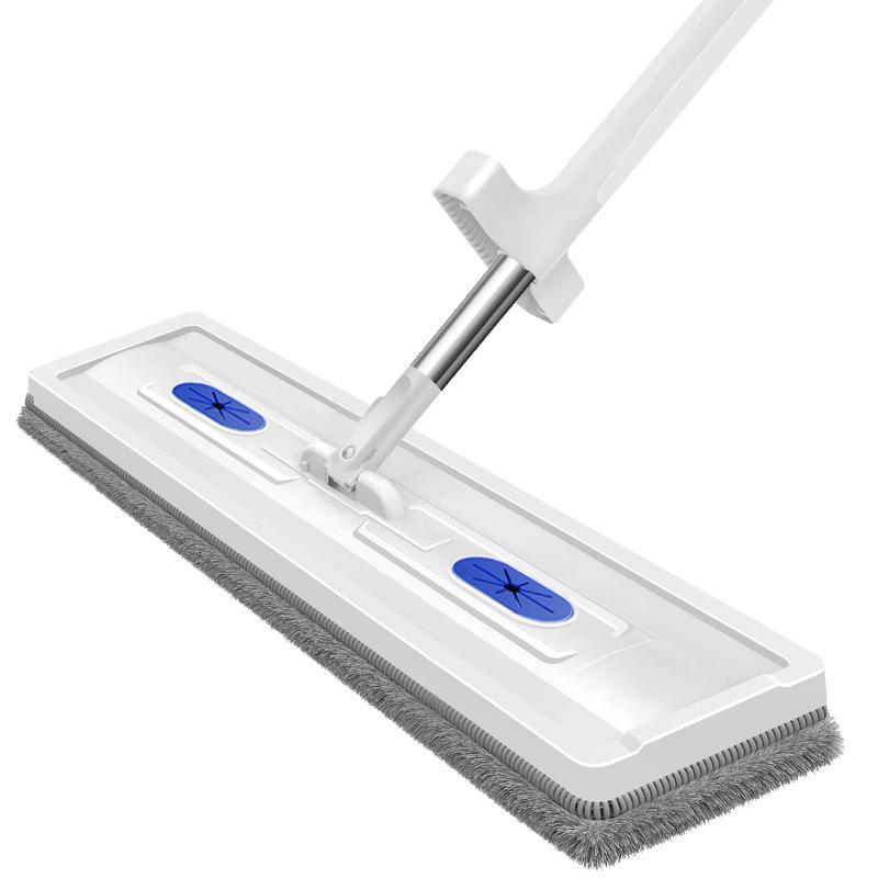 Dual-Use Hands-Free Rotating Mop with Replaceable Chenille Cloth for Wet and Dry Cleaning