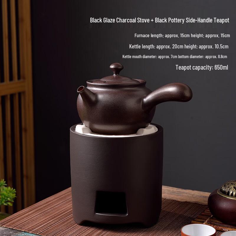 Yilutang Black Glaze Zisha Charcoal Tea Set