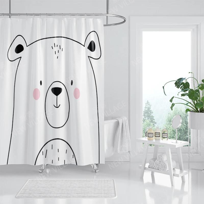 Waterproof Fabric Shower Curtains Bathroom Curtain Accessories 180x200 Bath Curtain for Shower 240*200 Nordic Boho Decoration