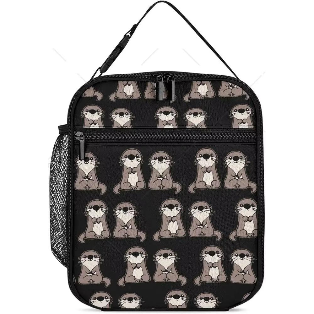 Niedliche Tiere Murmeltiere Bären Kunst Brotdose Hitzebeständiger Lunch-Organizer für Erwachsene Arbeit Reise Picknick, Tragbare Snacktasche