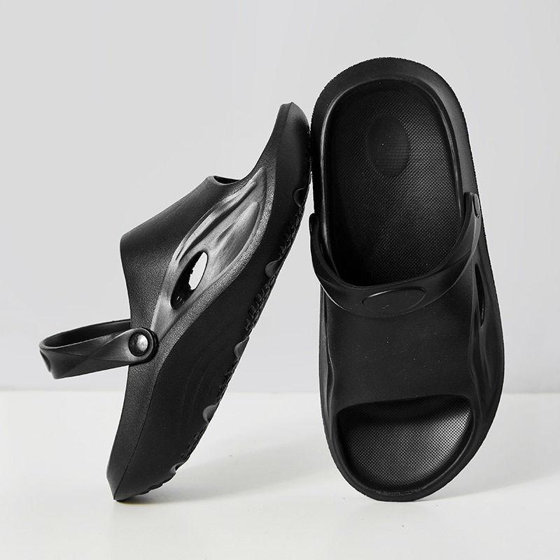 Fashion Shoes White on Beach Women's Slippers and Ladies Sandals Height Open Toe Slides Elegant Fashionable Slip-resistant Waterproof 39