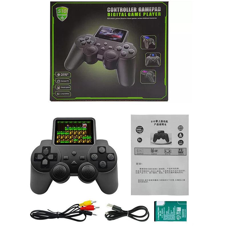 Handheld Game For Kids Portable Retro Video Game Player Built-In 520 Classic Games Lcd Screen Family Recreation Arcade Gaming