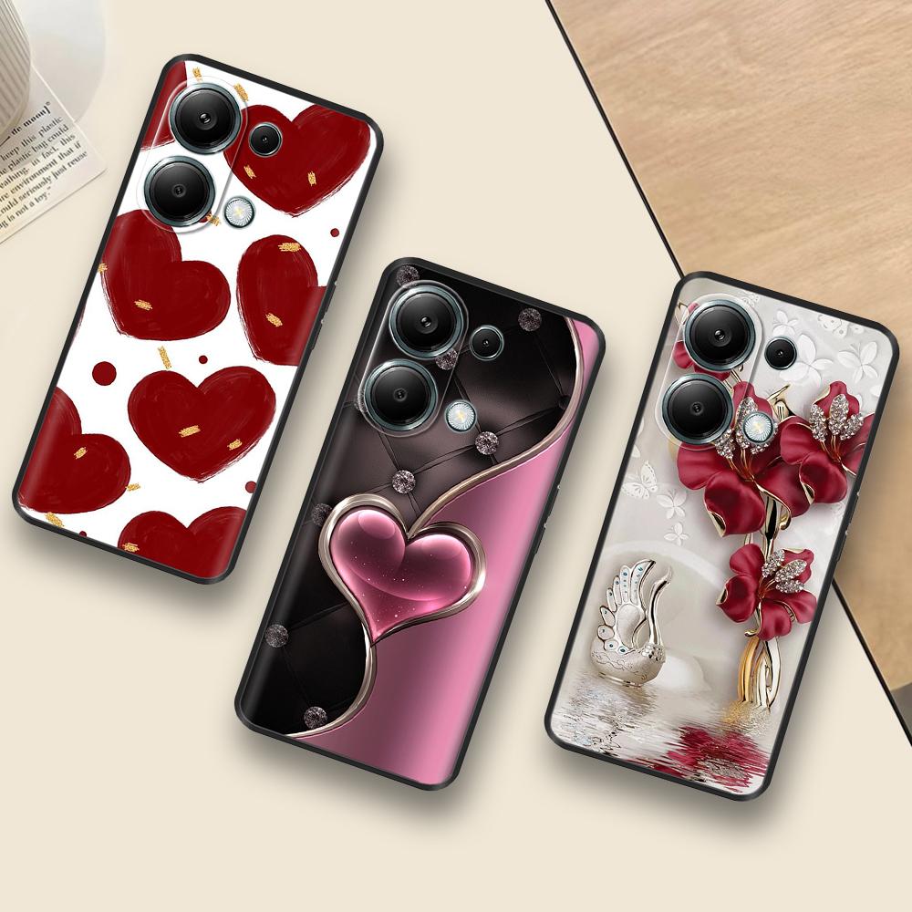 For Redmi Note 13 Case For Redmi Note 13 Pro Cartoon Silicone Phone Case For Xiaomi Redmi Note 13 Pro Plus Note13 Cover Bumper
