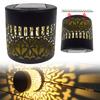 Outdoor Wall Lights Mandala Theme Waterproof Solar Wall Step Deck Lights for Garden Post Patio Backyard Decor