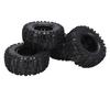 RC Vehicle Wheels and Tires Set Black with Plastic Hub for Monster Truck 18 110 Short Course Truck