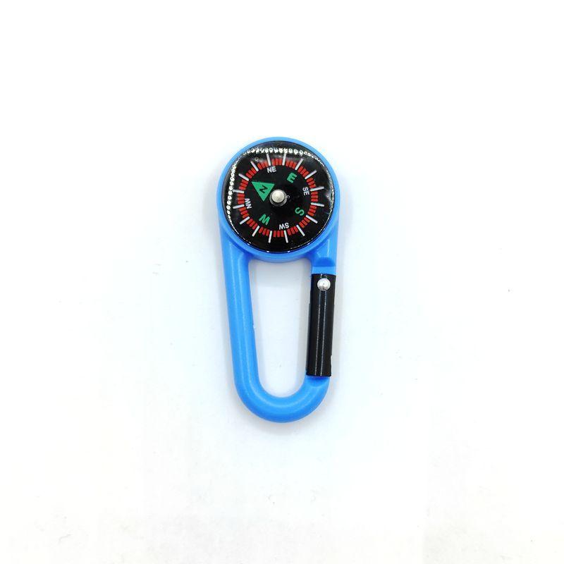 Outdoor Carabiner with Compass Portable Backpack Hook Multifunctional Camping Hiking Survival Key Ring Accessory