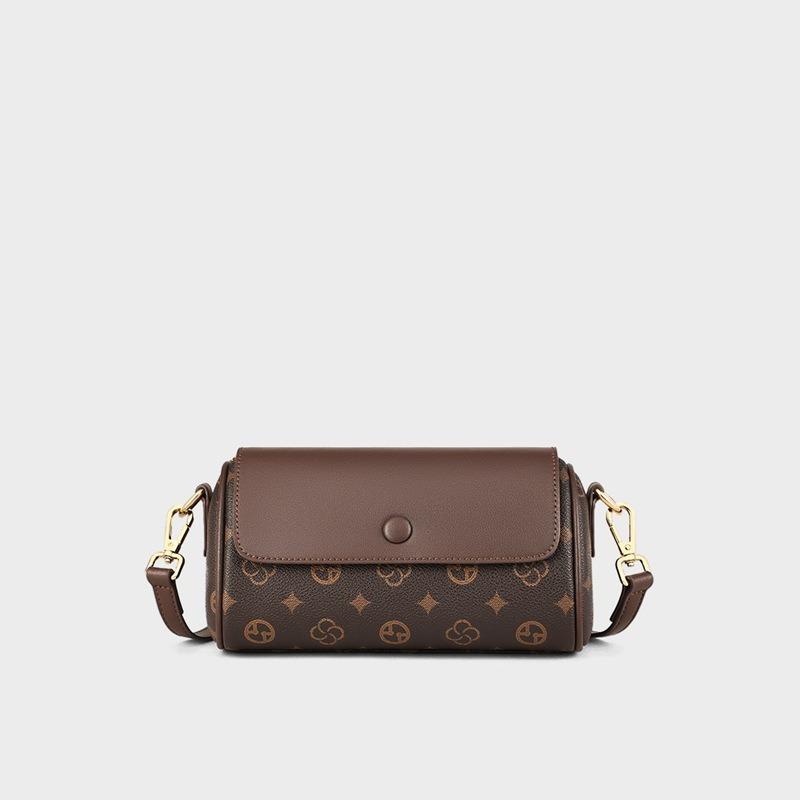 Women's bag new autumn and winter messenger bag underarm small square bag casual high-end single shoulder cylindrical bag