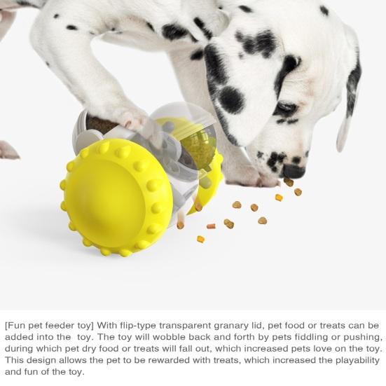 Interactive Pet Toy Treat Dispenser Toy Large Capacity Astronaut Shape Self-Balancing Food Dispenser Cat Dog Enrichment Toy