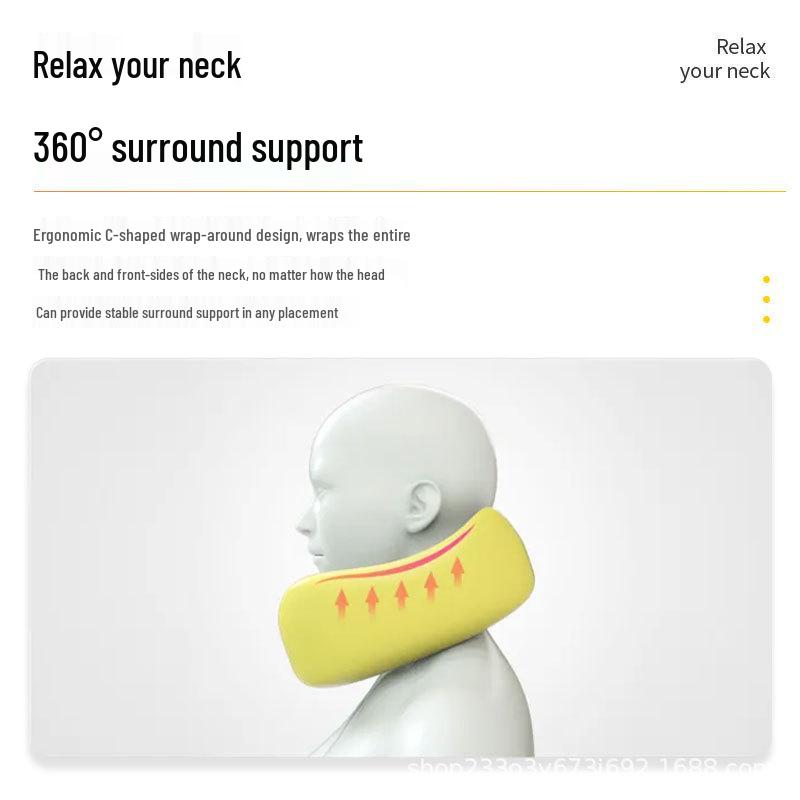 Customizable Memory Foam U-Shaped Travel Neck Pillow