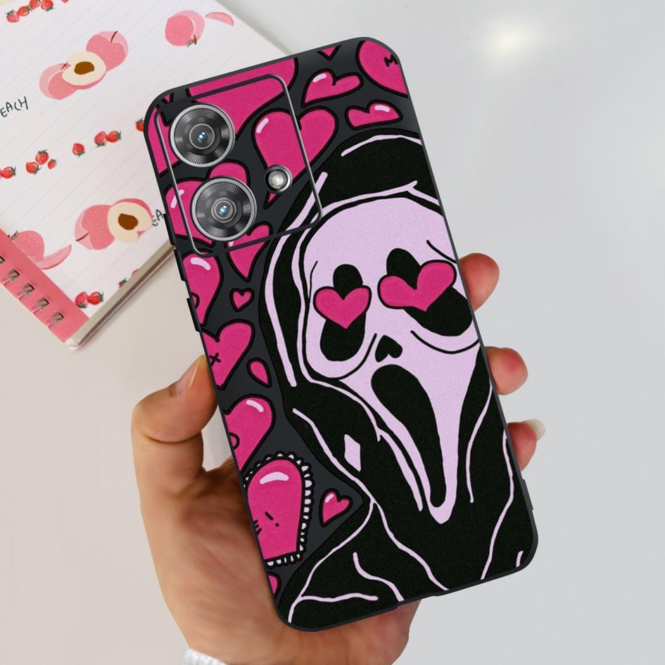 For Motorola Edge 40 Case Moto Edge 40 Neo 5G 2023 Cover Stylish Pattern Soft Slim Black Fundas For Moto Edge40 Edge40Neo Bumper