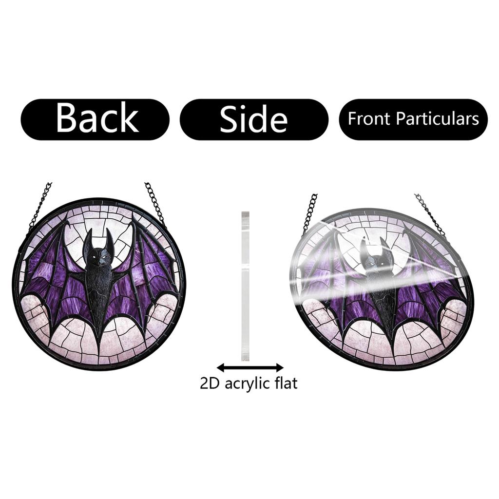 Halloween Acrylic Hanging Decorations 2D Cutout Ornaments for Party Home Decor