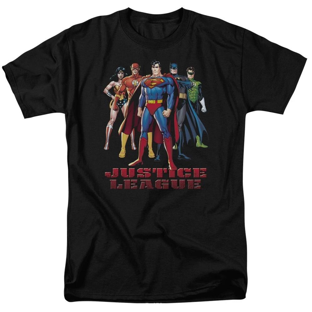 Justice League In League Men’s T-Shirt S-5XL Officially Licensed DC Comics Tee XL
