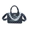 New MQ PU Leather Tote Bag Shopping Bag Shoulder Bags Handbags Small Size Unisex Blue/Ecru/Black MQ221058