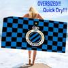 Club Brugge Print Beach Towel, Large Soft Quick Dry Towel for Beach Camping Swimming