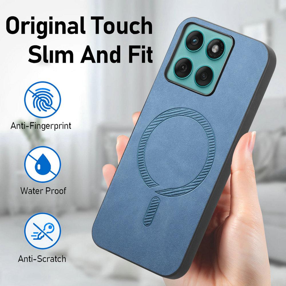 Luxury Business Soft‑Touch Leather Case For Motorola Edge 70 Pro 60 50 Fusion Neo G87 G77 G67 G17 G15 Power For Magsafe Cover