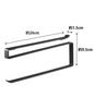 Yamazaki Tower 7116 Under-Cabinet Kitchen Paper Holder, Black, Approx. W1.5 X D26 X H9.5cm