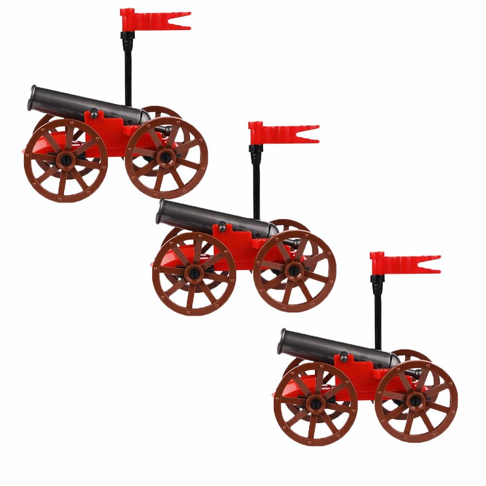 

MOC Medieval Cannon Building Block Фигурки Аксессуары Пиратский корабль Остров Набор Тюрьма Транспорт Карета Кирпичи Игрушка