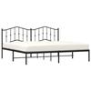 VidaXL Cadre de lit métal avec tête de lit noir 193x203 cm 373795