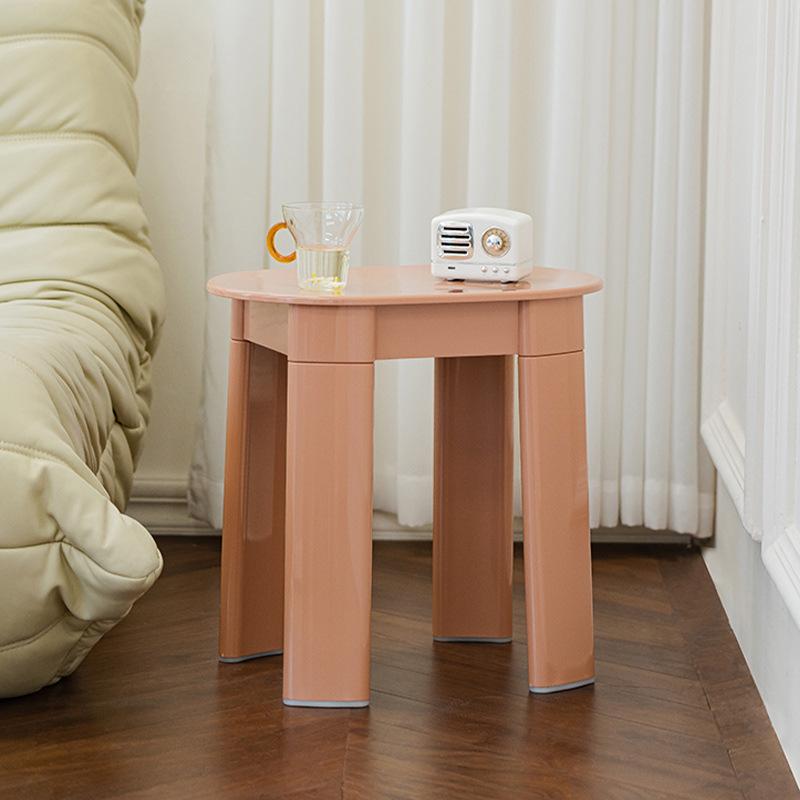 Creative Vintage Round Stool, Designer Nordic Bench, Minimalist Vanity Seat, Modern Ins-Style, Living Room Ottoman