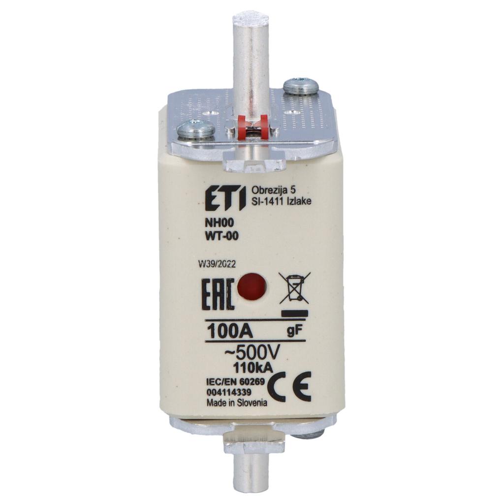 Fuse link - NH00/WT-00 gF 100A/500V - fast
