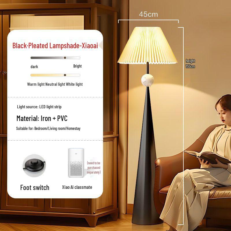 Wabi-Sabi Minimalist Floor Lamp: Modern Atmosphere Light for Living Room & Bedroom