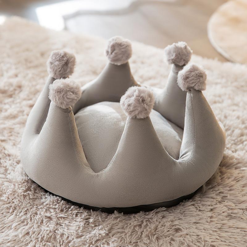 

Кошачий наполнитель милый в форме короны наполнитель для домашних животных щенок собака всесезонный универсальный коврик для котят принадлежности для сна для средних и маленьких собак