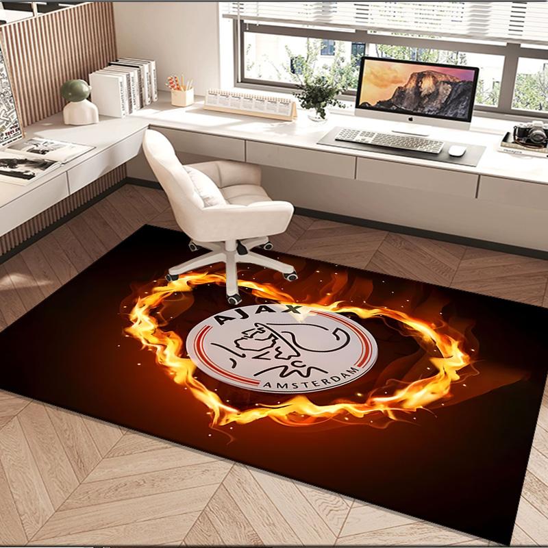 1PC rug Ajax Amsterdam Crest Carpet, Chair Rug,Area Rug for Office Bedroom living rooms bedroom, Doormat decor Christmas fan gifts