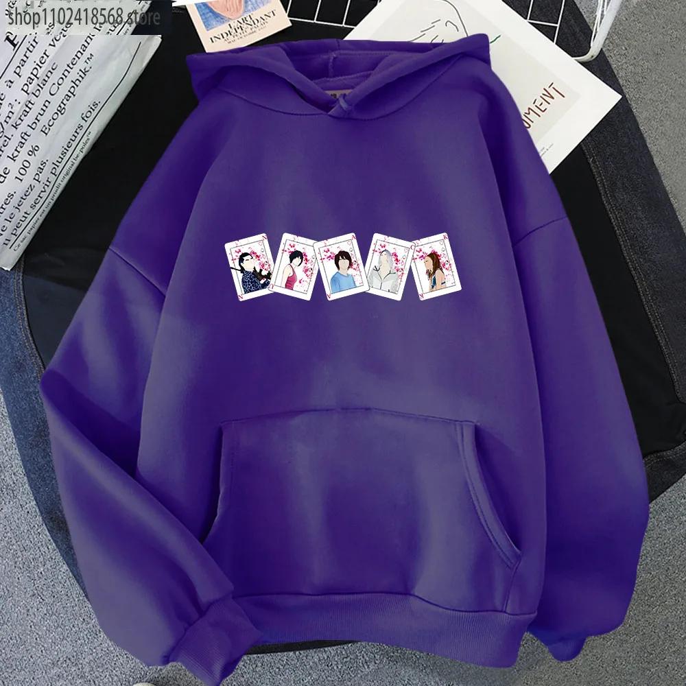 Alice In Borderland Hoodies Men Characters Cards Sweatshirt Streetwear Women Top Y2k Sudadera Male Clothing