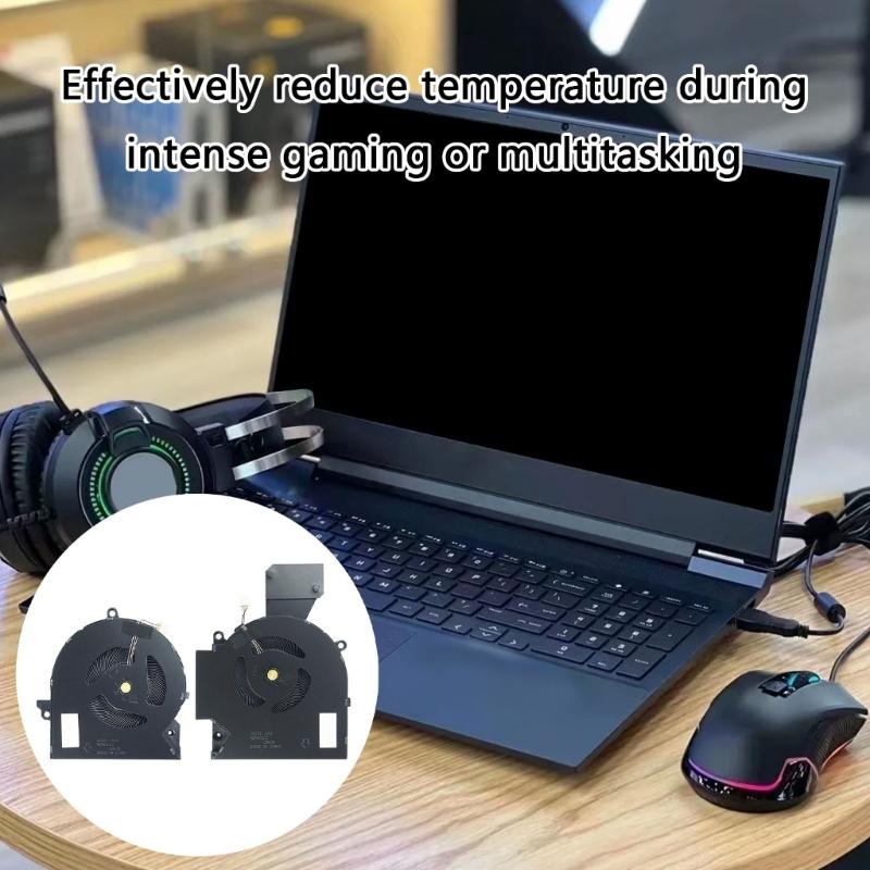 Replacement Laptop CPU GPU Cooling Fan Laptop Notebook Graphics Card Radiators Cooling Fan for OMEN 16-B 16-C M75487-001
