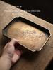Tea Art Song Style Antique Pure Copper Painted Pot Tray Handmade Brass Pot Mat Copper Tea Tray Dry Teapot Platform Tea Table