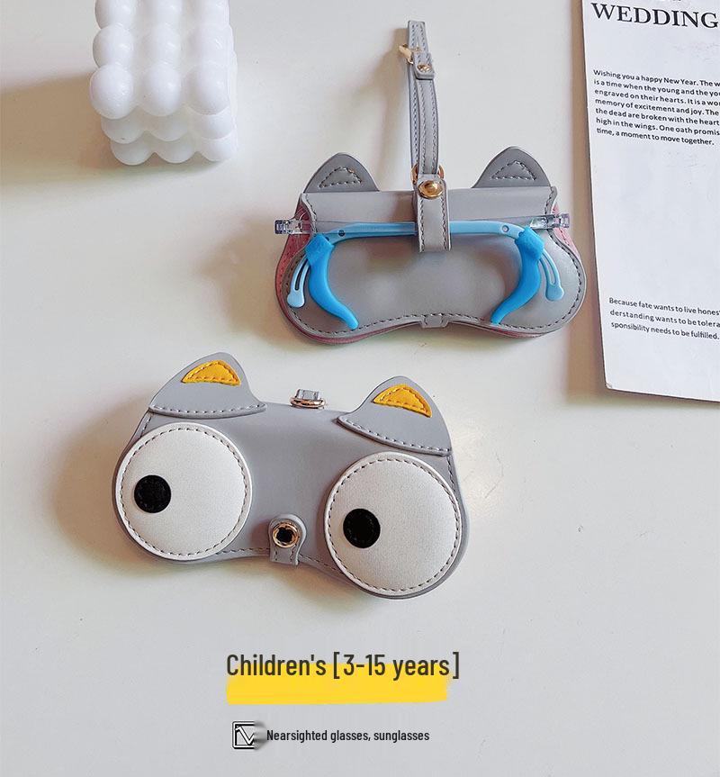 Children's Cute Cartoon Glasses Case - Portable Myopia and Sunglasses Protective Bag