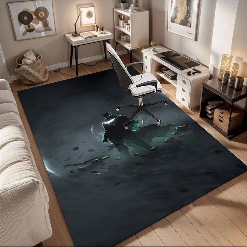 Постер с принтом Бэтмена - Декор стены Темного рыцаря Коврик для офиса Декор дома Офисные ковры LB65 60cm by 90cm