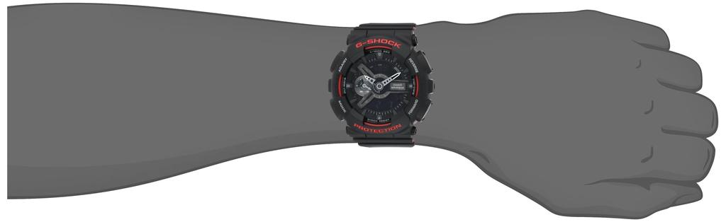 Casio Black Analog Digital Sports Quartz Casio Overseas Shipping Men's - G-Shock GA-110HR-1A