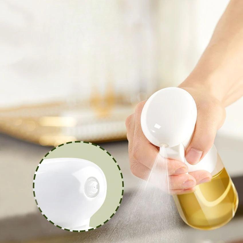 1PCS Black Transparent Kitchen Oil Bottle Cooking Oil Spray Olive Bottle Fitness Barbecue Spray Oil Dispenser Household
