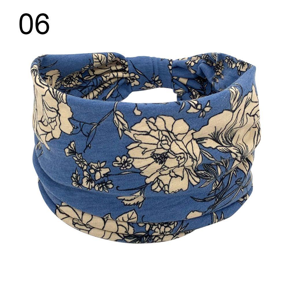 

Эластичный тюрбан женский Бохо повязка на голову с широким краем Повязка для йоги Спортивный головной убор 06