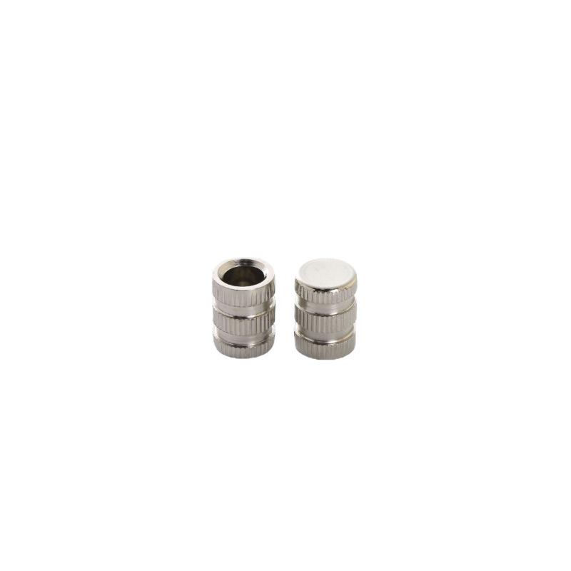 Galvanized Iron Hand-Tightened Knurled Slot Nut with Custom Length Mesh Texture & Internal Thread for Injection Molding