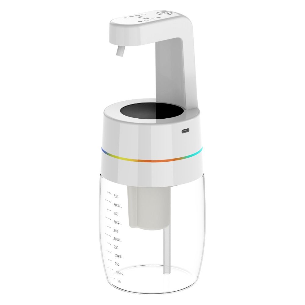 USB Charging Automatic Soap Dispenser 4-Gear Adjustable Breathing Light Foam Soap Dispenser Wall Mounted Lotion Dispenser